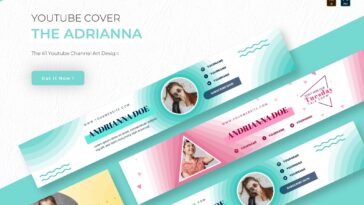 Adrianna | Free YouTube Cover Template